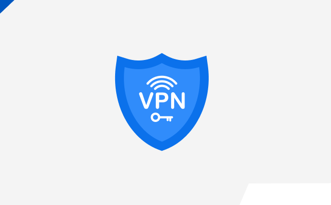 VPNなど豊富なセキュリティ機能を表すシールドのイラスト
