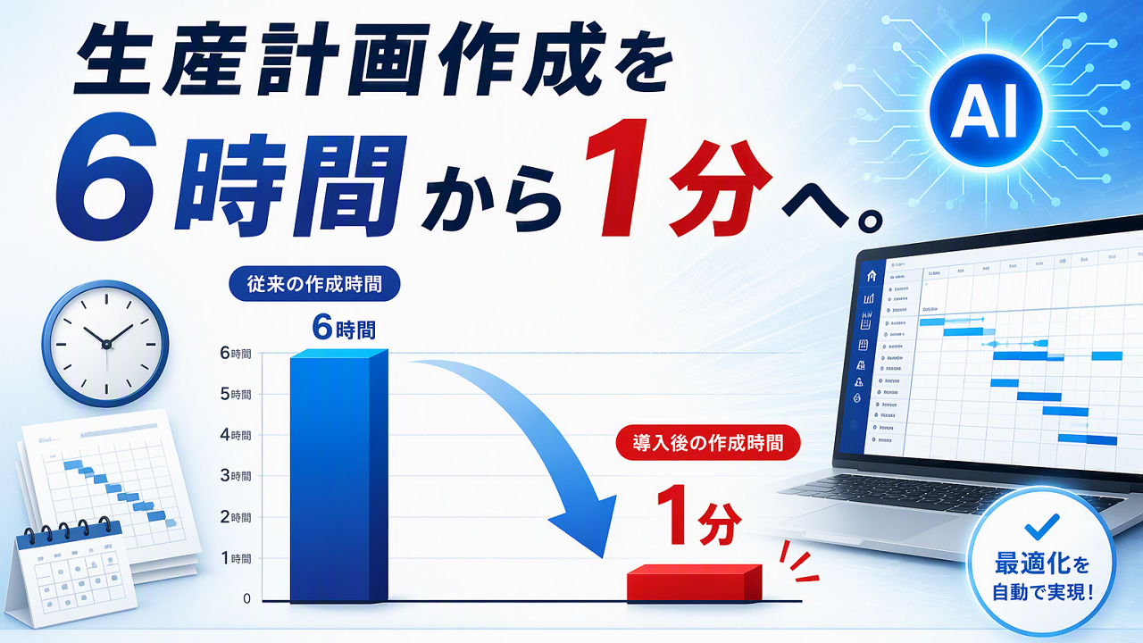生産計画作成を6時間から1分へ。<br>製造業で進む数理最適化活用とは