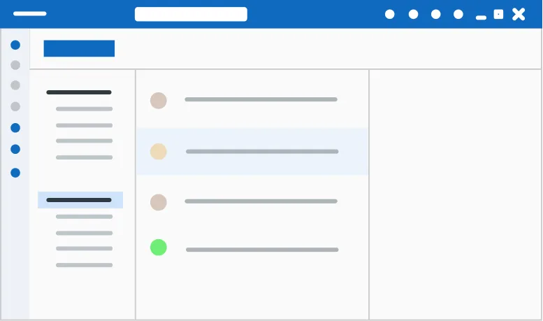 Outlook/Thunderbird のメールソフト画面イメージ