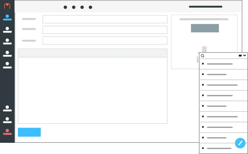 KAGOYA MAIL 標準 Web メールの画面イメージ