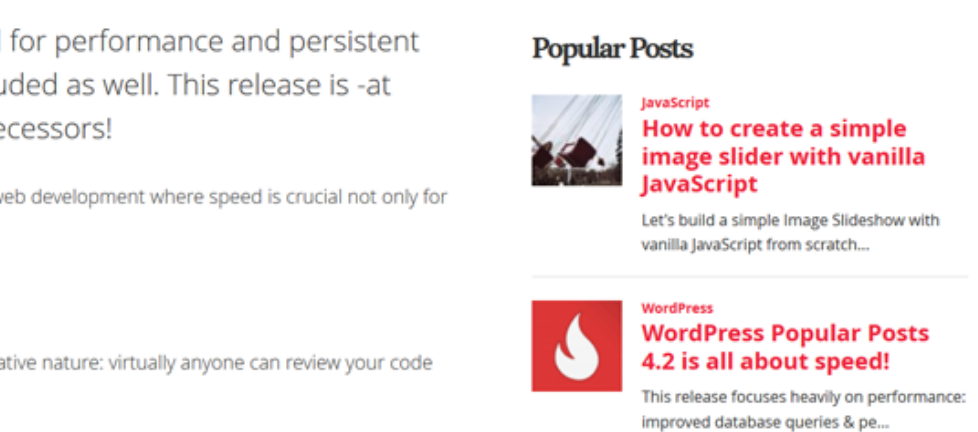 WordPress Popular Postsのイメージ