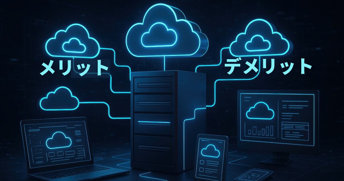 クラウドサーバーのメリットデメリット解説