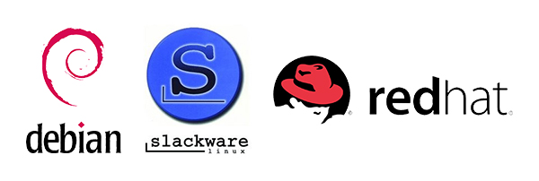 debian slackware redhat